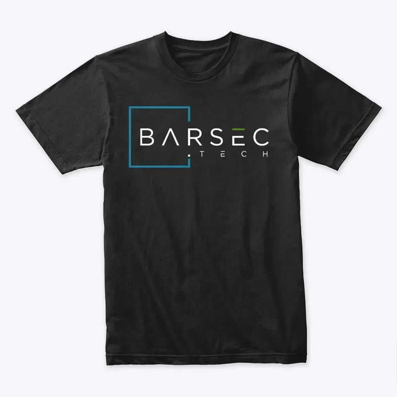 White Letter Barsec Logo